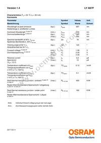 LY A67F-U2AB-36-1-30-R33-Z Datasheet Page 4