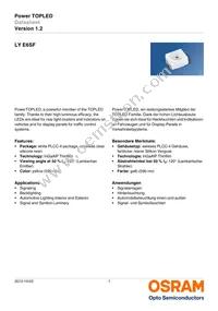 LY E6SF-V2AB-35-1-Z Datasheet Cover
