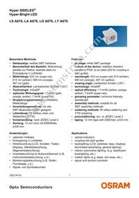 LY M676-Q2S1-26 Datasheet Cover