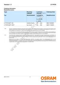 LY P476-Q2S1-26-0-20-R18F-Z Datasheet Page 2