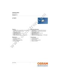 LY Q976-P1R2-36 Datasheet Cover