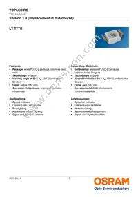 LY T77K-J2L1-26-Z Datasheet Cover