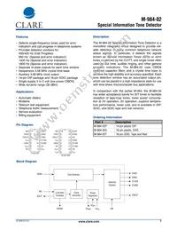 M-984-02T Datasheet Cover