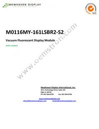 M0116MY-161LSBR2-S2 Datasheet Cover