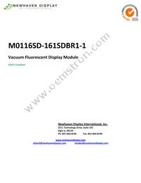 M0116SD-161SDBR1-1 Datasheet Cover