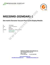 M0220MD-202MDAR1-1 Datasheet Cover