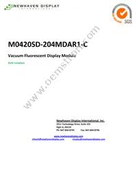 M0420SD-204MDAR1-C Datasheet Cover