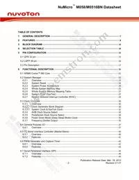 M0516ZBN Datasheet Page 2