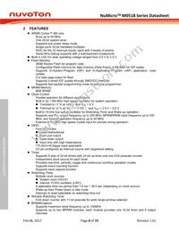 M0518SD2AE Datasheet Page 8