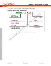 M0518SD2AE Datasheet Page 12