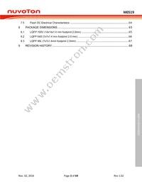 M0519VE3AE Datasheet Page 3