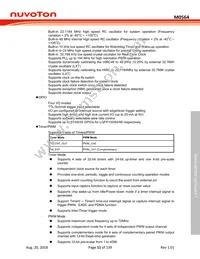 M0564VG4AE Datasheet Page 11