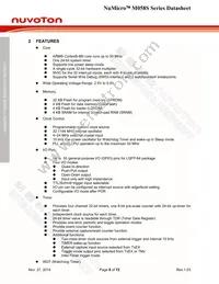 M058SZAN Datasheet Page 8