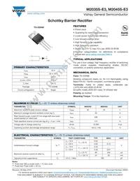 M2045S-E3/4W Datasheet Cover