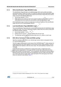 M24256-BFCS6TP/K Datasheet Page 17