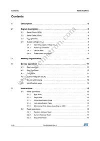 M24C16-DFCU6TP/K Datasheet Page 2