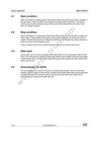 M24C16-DFCU6TP/K Datasheet Page 12