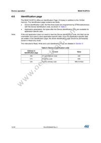 M24C16-DFCU6TP/K Datasheet Page 14