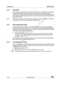 M24C16-DFCU6TP/K Datasheet Page 16