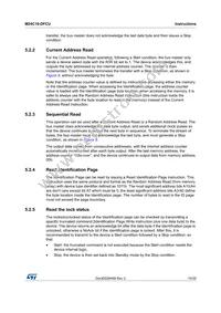 M24C16-DFCU6TP/K Datasheet Page 19