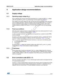 M24C16-DRDW3TP/K Datasheet Page 21