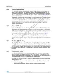 M24C32-DRDW8TP/K Datasheet Page 21