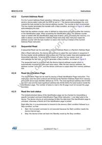 M24C32-DRMN3TP/K Datasheet Page 21