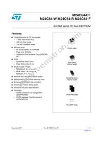 M24C64-FMB6TG Datasheet Cover