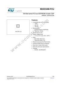 M24C64M-FCU6T/TF Datasheet Cover