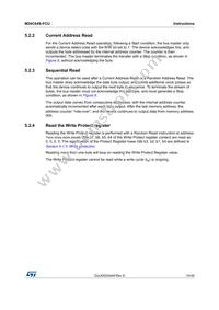 M24C64S-FCU6T/T Datasheet Page 19
