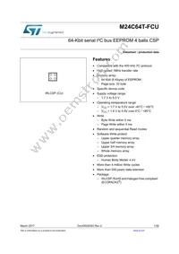 M24C64T-FCU6T/TF Datasheet Cover