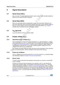M24C64T-FCU6T/TF Datasheet Page 8