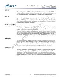 M25P16-VMF3PB Datasheet Page 23