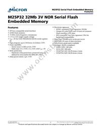 M25P32-VMW3GB Datasheet Cover