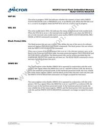 M25P32-VMW3GB Datasheet Page 22