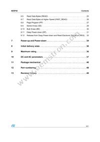 M25P40-VMP6 Datasheet Page 3