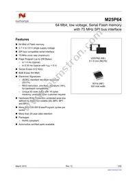 M25P64-VMF6PBA Datasheet Cover
