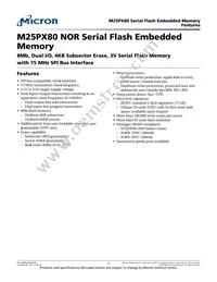 M25PX80-VMN6P Datasheet Cover