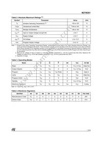 M27W201-80N6 Datasheet Page 3