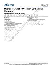 M29F400FT5AM6T2 TR Datasheet Cover