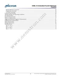 M29W640GB70ZF3F TR Datasheet Page 4