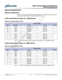 M29W640GB70ZF3F TR Datasheet Page 17