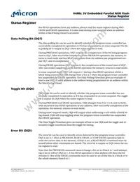 M29W640GB70ZF3F TR Datasheet Page 19