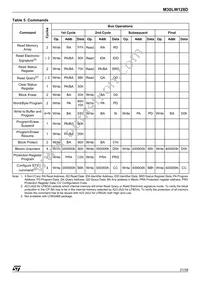 M30LW128D110ZA6 Datasheet Page 21