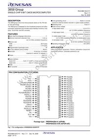 M38588GCFP#U0 Datasheet Page 3