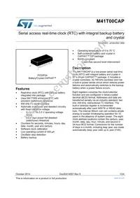 M41T00CAPPC1 Datasheet Cover