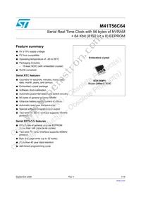 M41T56C64MY6E Datasheet Cover