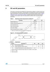 M41T56MH6F Datasheet Page 17