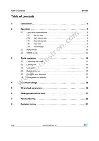 M41T60Q6F Datasheet Page 2