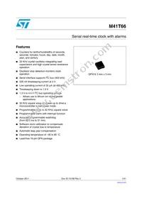 M41T66Q6F Datasheet Cover